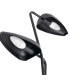 Floor Lamp black metal double 40.5x25x142.5cm