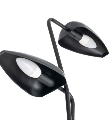 Floor Lamp black metal double 40.5x25x142.5cm