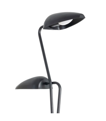 Floor Lamp black metal double 40.5x25x142.5cm