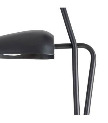 Floor Lamp black metal double 40.5x25x142.5cm