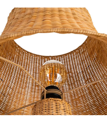 Lampadaire rotin tressé 60x60x118.5cm