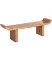 Bench design mangowood 160x35x49cm