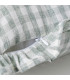 Decorative cushion vichy grey and white 43x43cm