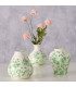 Set of 3 Small Design grey Porcelain Vases