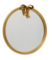 Miroir classique rond doré en résine 51x53x3cm