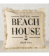 Coussin carré beige beach house 45x45cm