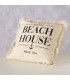 Coussin carré beige beach house 45x45cm