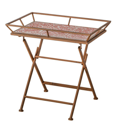 Table d'appoint plateau amovible métal 60x45x61cm