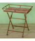 Table d'appoint plateau amovible métal 60x45x61cm
