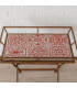 Table d'appoint plateau amovible métal 60x45x61cm