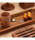 Serving tray acacia wood 42.5x18x6.5cm