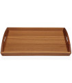 Plateau de service en bois d'acacia 42x29x5cm