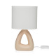Table Lamp wood ceramic 17.5x17.5x36.5cm
