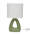 Lampe à poser en céramique verte 17x10x30cm