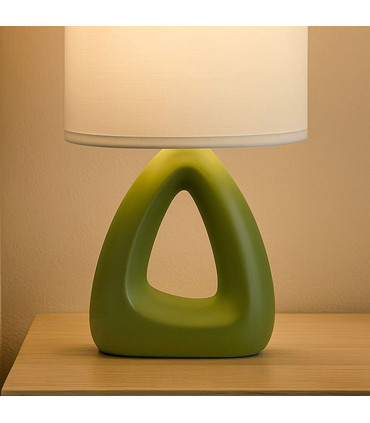 Lampe à poser en céramique verte 17x10x30cm