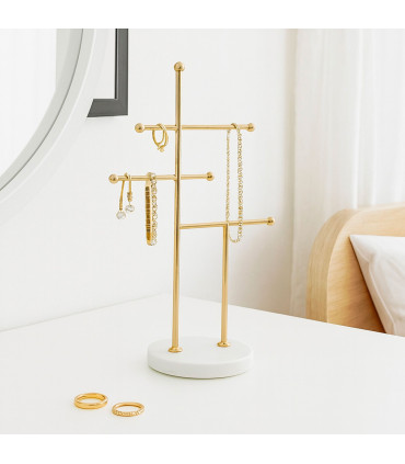Jewelry Stand Gold Metal