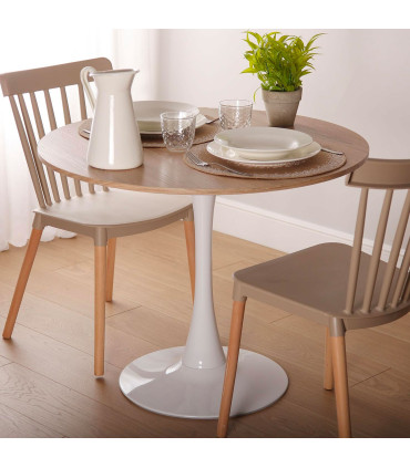 Round table 100x100x73cm