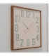 Horloge murale carrée en métal blanc 50x50x3.5cm