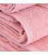 Serviette de toilette 100% coton rose 50x100cm
