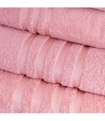 Towel 100% Cotton pink 50x100cm