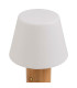 Lampe à poser bambou LED sans fil 15x15x23cm