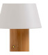 Lampe à poser bambou LED sans fil 15x15x23cm
