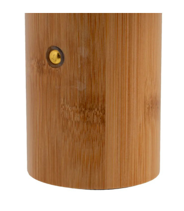 Lampe à poser bambou LED sans fil 15x15x23cm
