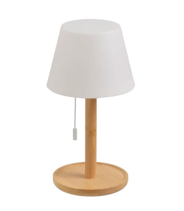 Table Lamp LED metal beige wireless 11x11x37cm