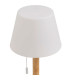 Lampe à poser bambou LED à tirette sans fil 15x15x28cm