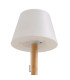 Lampe à poser bambou LED à tirette sans fil 15x15x28cm