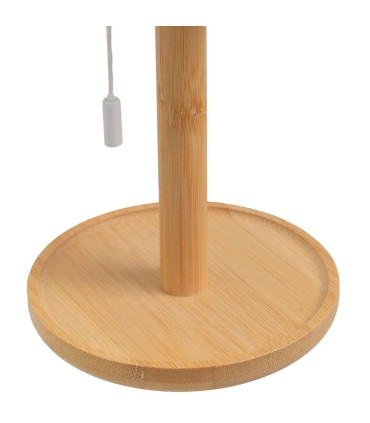 Table Lamp LED metal beige wireless 11x11x37cm