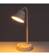Lampe de bureau métal blanc LED sans fil 11x16x32cm