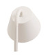 Lampe de bureau métal blanc LED sans fil 11x16x32cm
