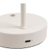 Lampe de bureau métal blanc LED sans fil 11x16x32cm