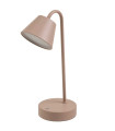 Lampe de bureau métal taupe LED sans fil 11x16x32cm