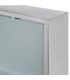 Étagère pharmacie murale en acier inoxydable et verre 30x12x60cm