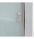 Étagère pharmacie murale en acier inoxydable et verre 30x12x60cm
