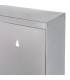 Étagère pharmacie murale en acier inoxydable et verre 30x12x60cm