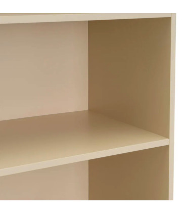 Étagère bibliothèque avec placard bois beige 59x29x119cm