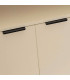 Étagère bibliothèque avec placard bois beige 59x29x119cm