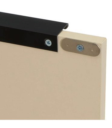 Étagère bibliothèque avec placard bois beige 59x29x119cm