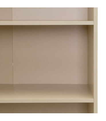 Étagère bibliothèque avec placard bois beige 59x29x119cm