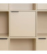 Étagère basse en bois beige 9 casiers 5 portes 89x29x90cm