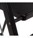 Escabeau pliable 3 marches en métal noir 46x71x105cm
