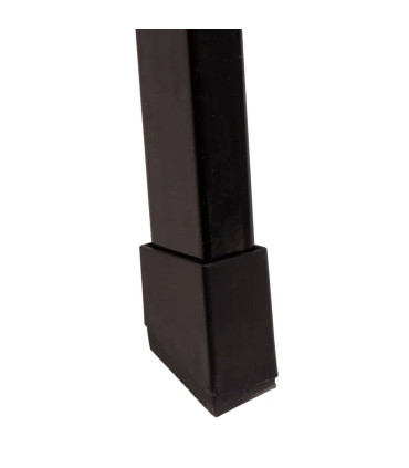 Escabeau pliable 4 marches en métal noir 46x86x156cm