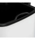 Poubelle de cuisine métal blanc 30L 37x27x65cm