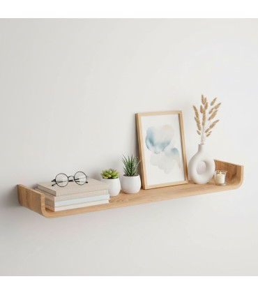 Wall Shelf MDF Wood 100x20x10cm