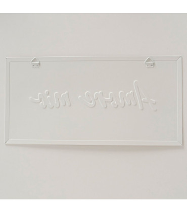 Set de 2 plaques métal Amore Mio 40x20x0.5cm