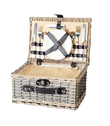 Picnic Basket Rattan 38x28x18cm