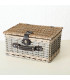 Picnic Basket Rattan 38x28x18cm